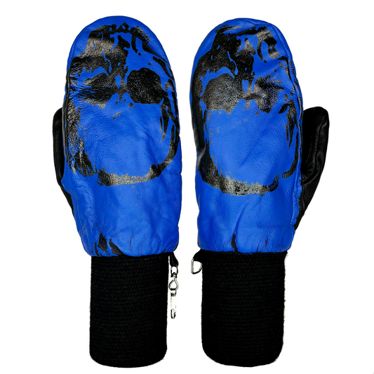 Blue Skull Gloves