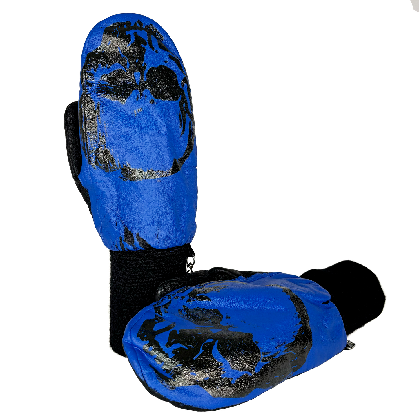 Blue Skull Gloves