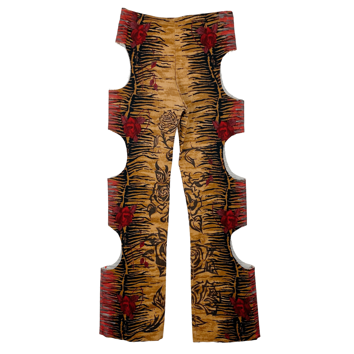 Animal Print Rose Y2K Pants