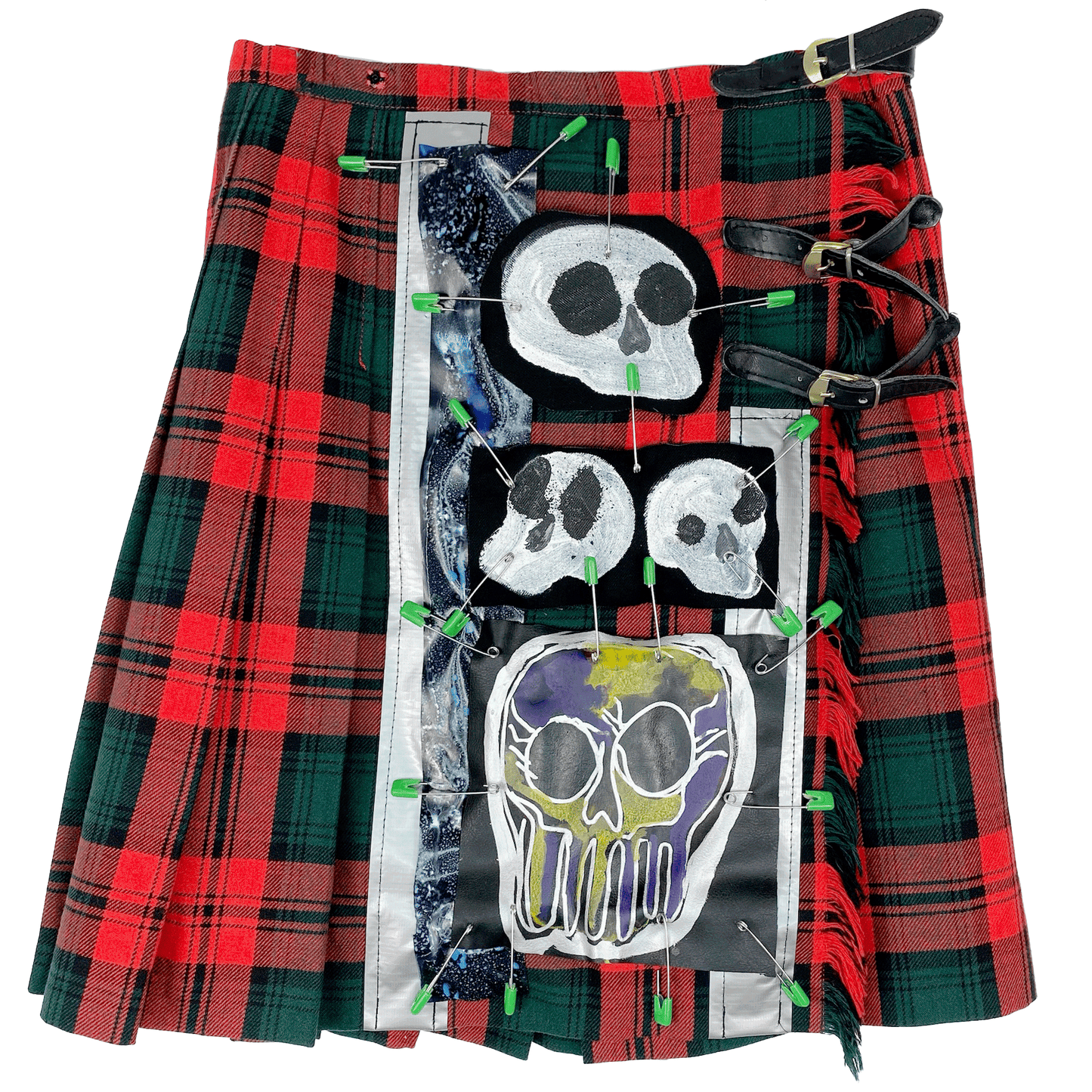 Skull Tartan Skirt