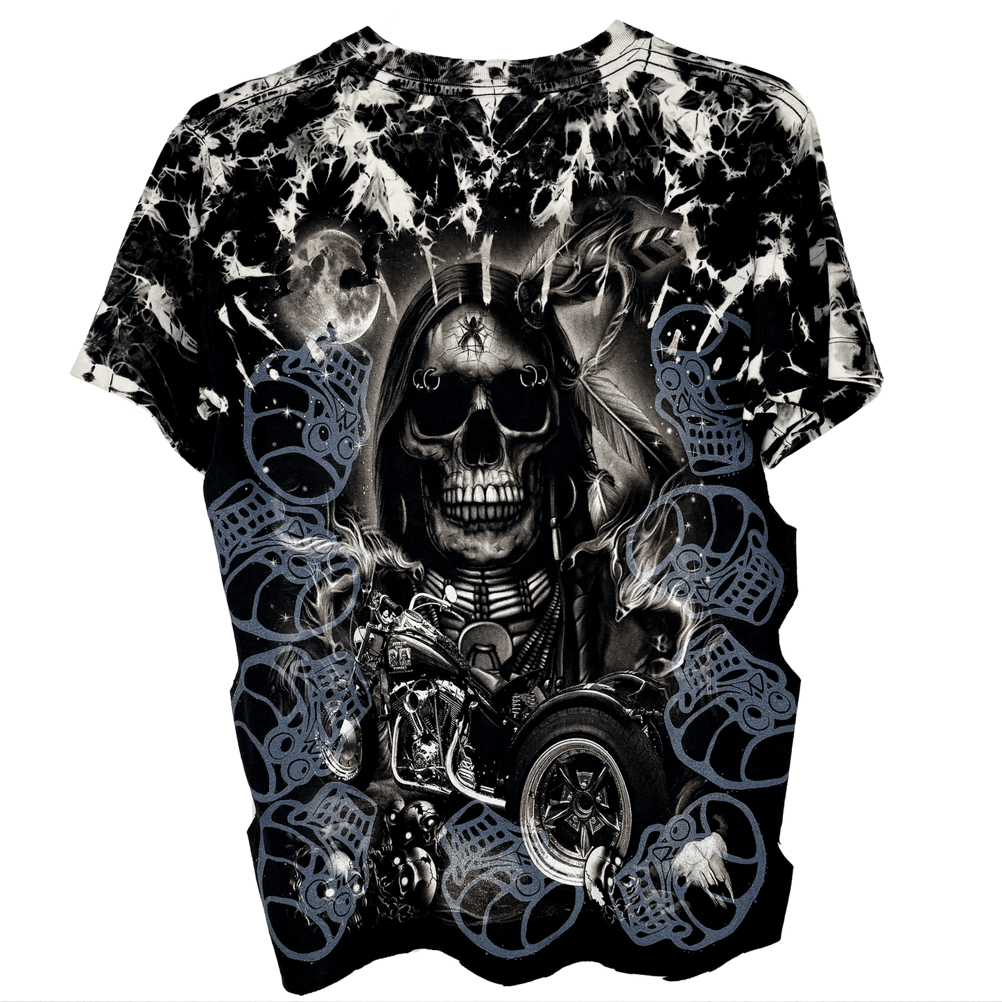 Moto Metal Skull T-Shirt