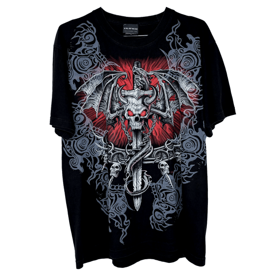 Vampires and Dragons Skull T-Shirt