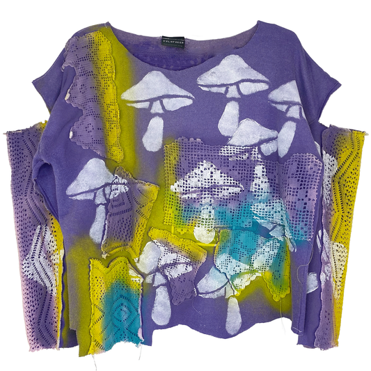 Psychedelic Mushroom Violet Sweatshirt