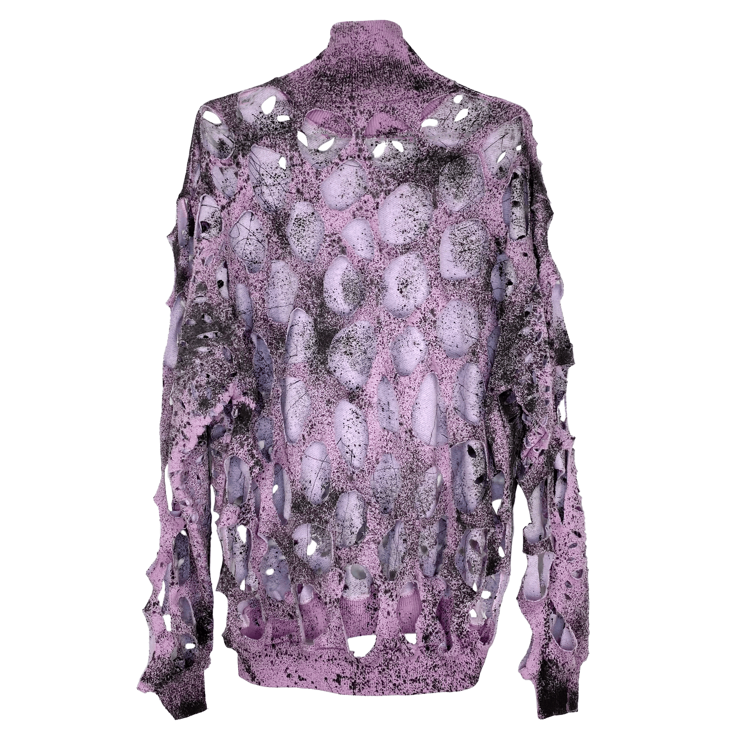 Skull Patchwork Hole Violet Jersey