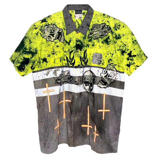 Neon Crosses Workwear Shirt