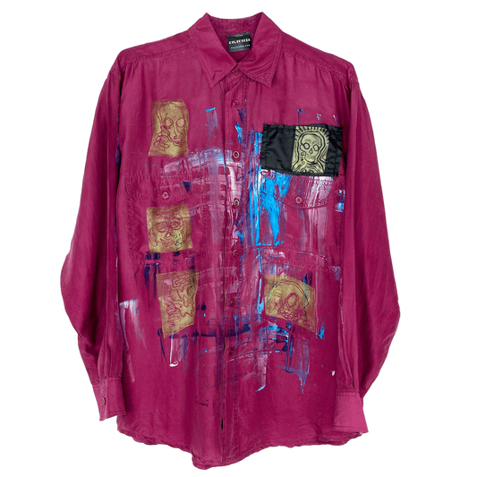 Monster Face Silk Shirt