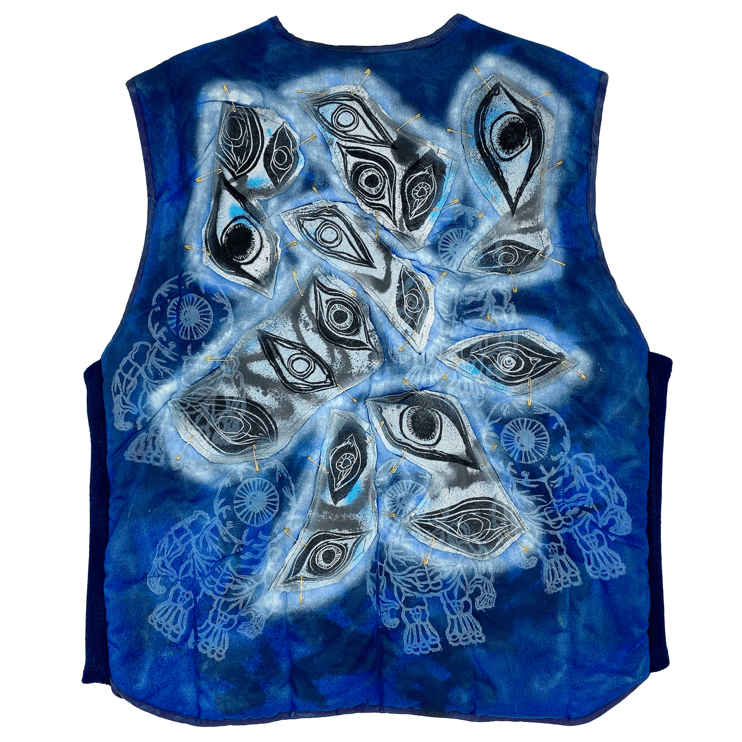 Melted Skulls Glitter Vest