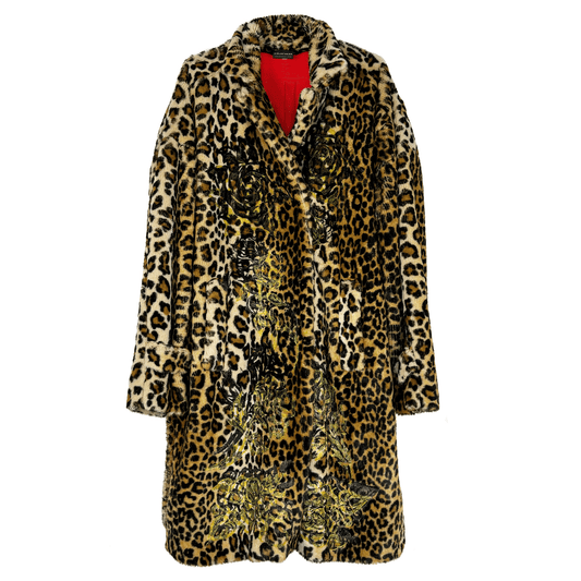 San La Muerte Synthetic Fur Coat