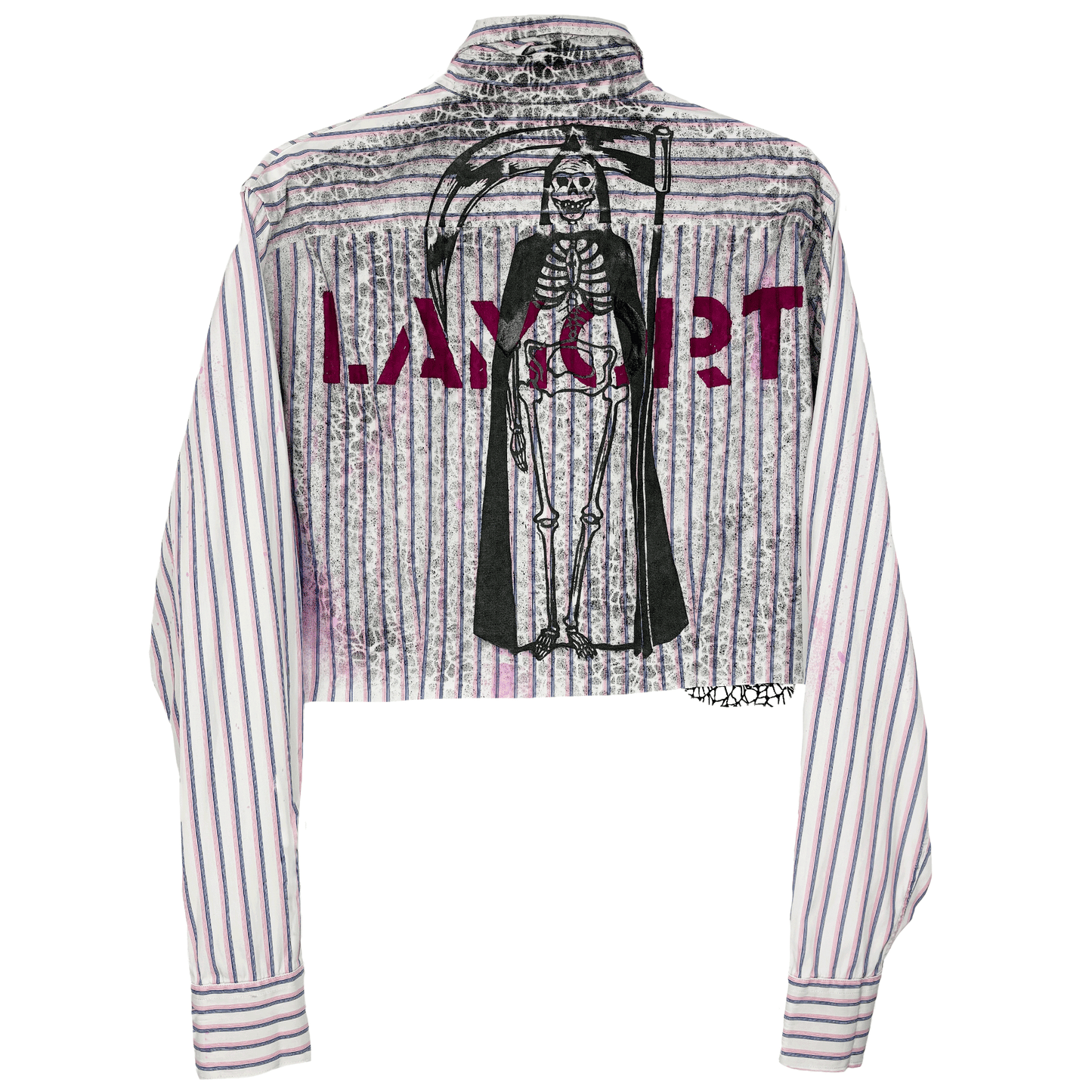 Pink La Mort Crop Shirt