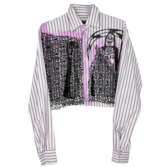 Pink La Mort Crop Shirt