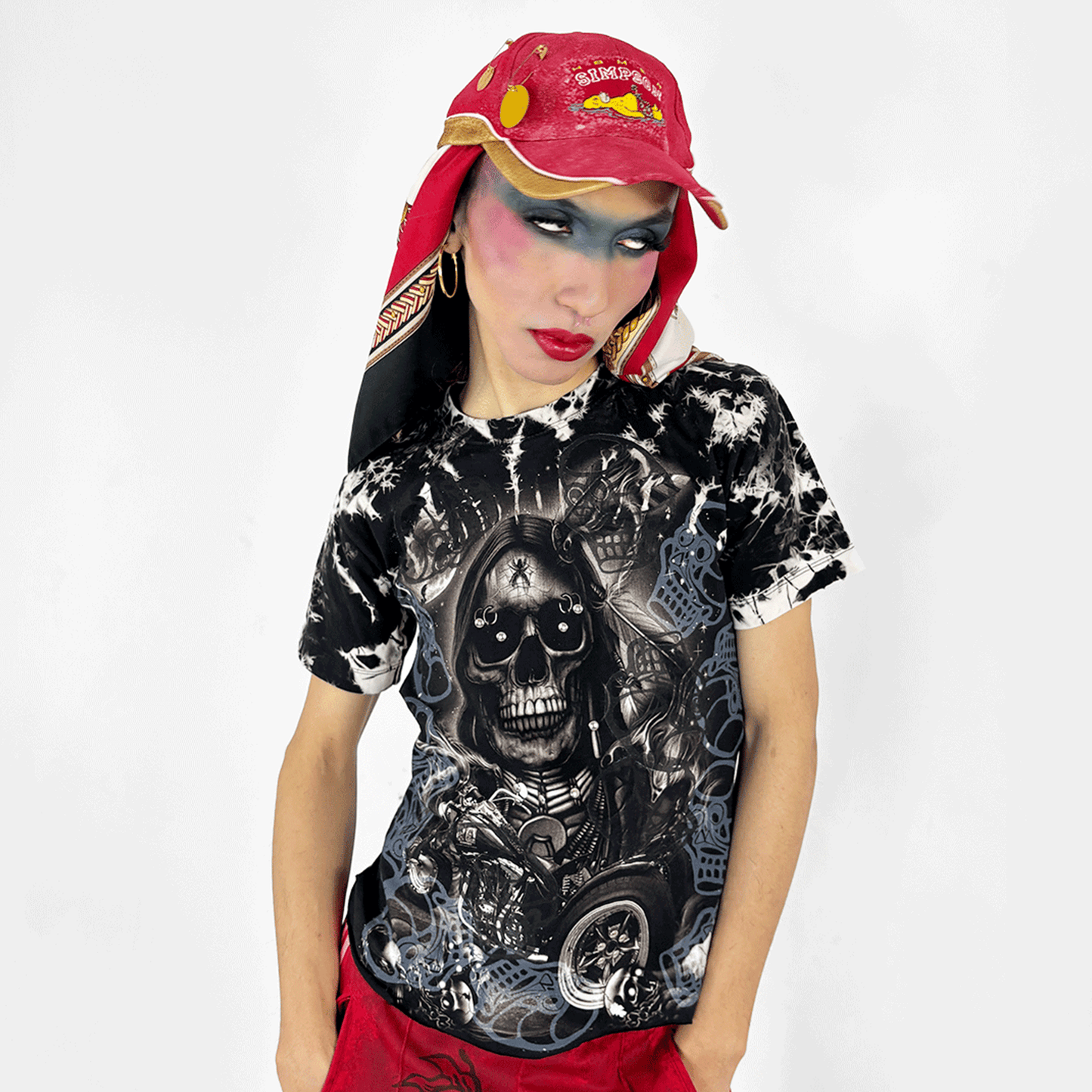 Moto Metal Skull T-Shirt